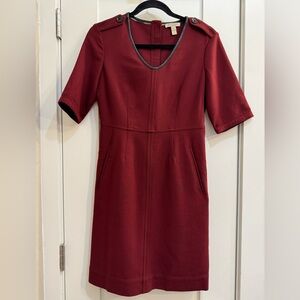 NWT Burberry Brit Wool/Lambskin Dress